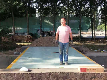 焦作沁陽李橋村農業(yè)合作社100噸地磅